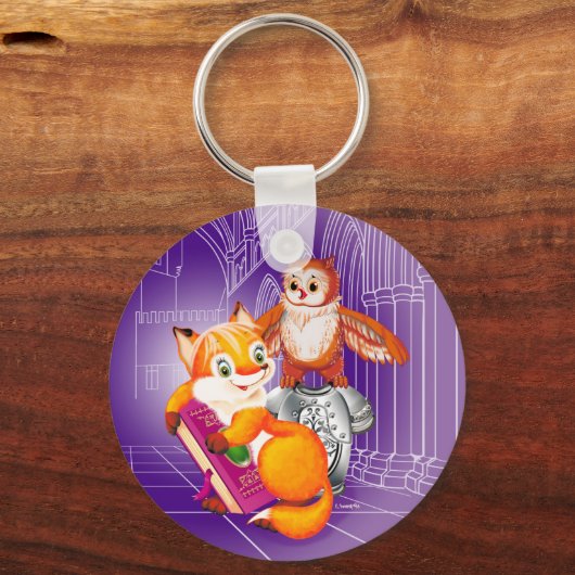 fox and owl schlüsselanhänger (Vorderseite)