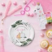 Fox and Pumpkin Baby Showthema Pappteller (Party)