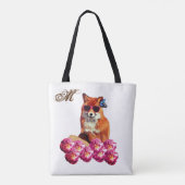 Fox and Rose Art Personalisiert Town Tasche (Rückseite)