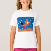 Fox and Stars Girls T - Shirt (Vorderseite)