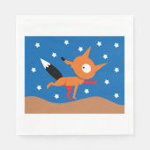 Fox and Stars Paper Napkins Serviette (Vorderseite)