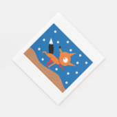 Fox and Stars Paper Napkins Serviette (Ecke)