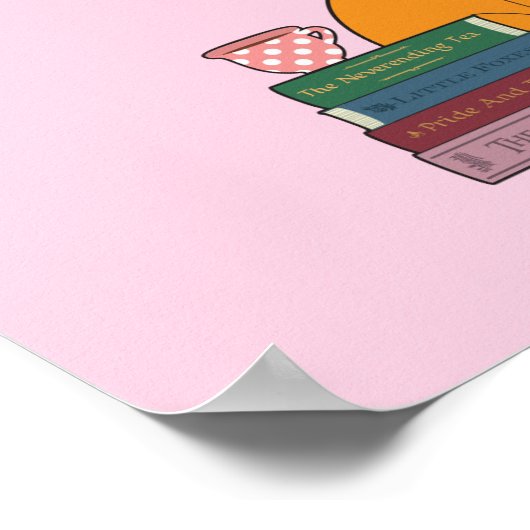 Fox and Tea Books & Friends Poster (Ecke)