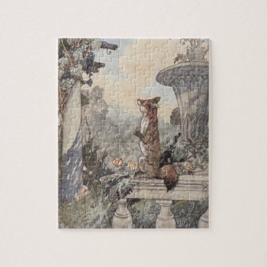 Fox and the Grapes Aesop Puzzle (Vertikal)