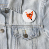 Fox Animal Cartoon Cunning Devious Evil Eye Button (Beispiel)