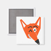 Fox Animal Cartoon Cunning Devious Evil Eye Magnet (Vorderseite/Rückseite)