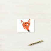 Fox Animal Cartoon Cunning Devious Evil Eye Post-it Klebezettel (Auf Schreibtisch)