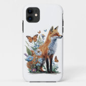 Fox Animal Lovers Forest Case-Mate iPhone Hülle (Rückseite)