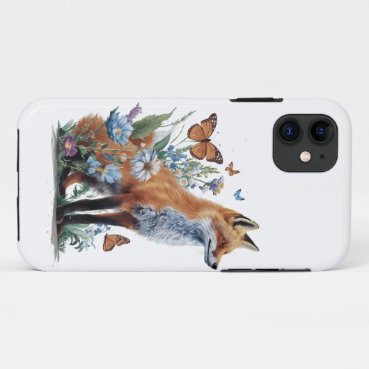 Fox Animal Lovers Forest Case-Mate iPhone Hülle (Rückseite (Horizontal))