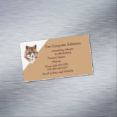 Fox Animal Nature Wildlife Computer Solutions Magnetische Visitenkarte (Beispiel)