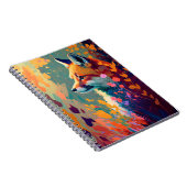 Fox Animal Portrait Malerei Art Notizblock (Rechte Seite)