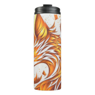Fox Animal Portrait Nature Wildlife Malerei Thermosbecher