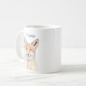 Fox animal watercolor woodland nature life kaffeetasse (Vorderseite Links)