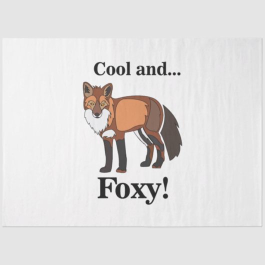 Fox Animal Wildlife Foxy Birthday Seidenpapier (Vorderseite)