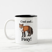 Fox Animal Wildlife Foxy Zweifarbige Tasse (Links)