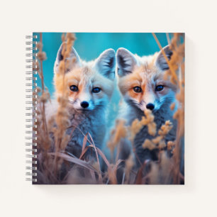 Fox Animal Wildlife Wilder Wilder Maler Notizblock