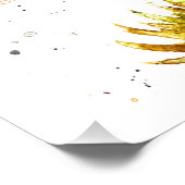 Fox Aquarell Orange Brown Fown Art Poster (Ecke)