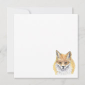 Fox - Aquarellkunst Karte (Rückseite)