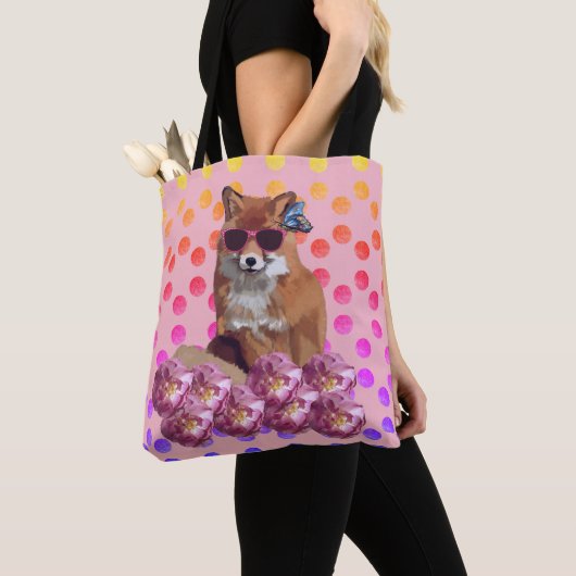 Fox Art and dots Tote Bag Tasche (Von Nahem)