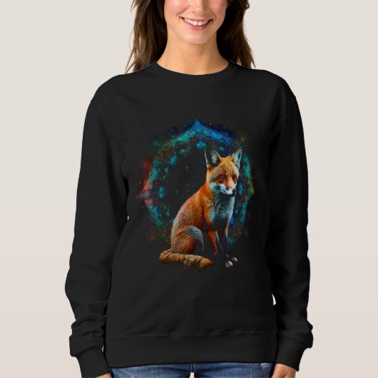 Fox - Art Animal Fox Sweatshirt (Vorderseite)