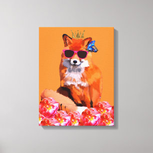 Fox Art Canvas Print Leinwanddruck