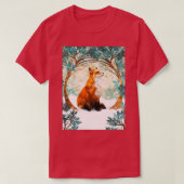Fox Art Winter SKY T-Shirt (Design vorne)