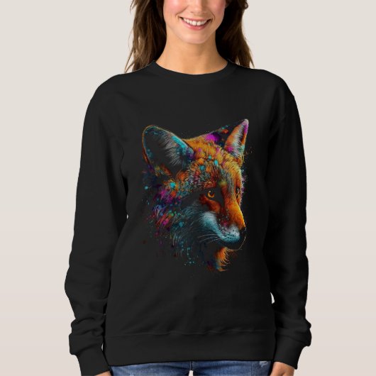 Fox Artwork  Animal  Animal Fox 14 Sweatshirt (Vorderseite)