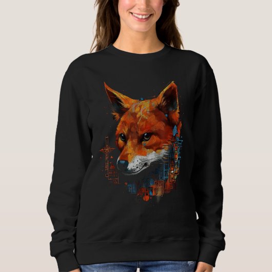 Fox Artwork  Animal  Animal Fox 17 Sweatshirt (Vorderseite)