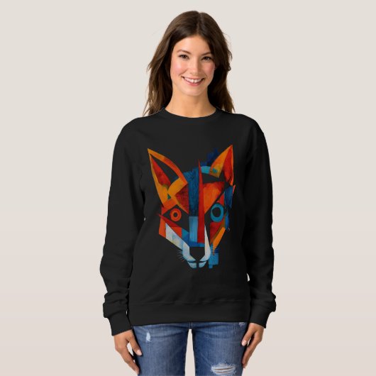 Fox Artwork  Animal Fox Sweatshirt (Vorne ganz)
