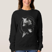 Fox Artwork Geometric Animal Art Fox Sweatshirt (Vorderseite)