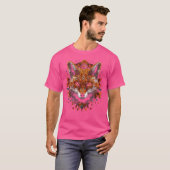Fox Artwork Herbstleaves Art Fox T-Shirt (Vorne ganz)