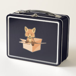 Fox as Baby in Box Metall Brotdose