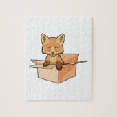 Fox as Baby in Box Puzzle (Vertikal)