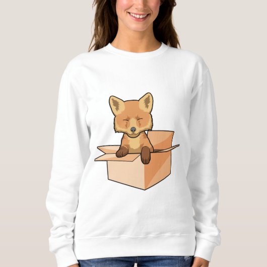 Fox as Baby in Box Sweatshirt (Vorderseite)
