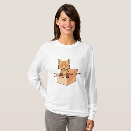 Fox as Baby in Box T-Shirt (Vorne ganz)