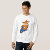 Fox as Biker with Scooter Sweatshirt (Vorne ganz)