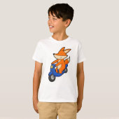 Fox as Biker with Scooter T-Shirt (Vorne ganz)