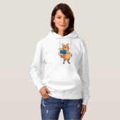 Fox as Boxer mit Boxhandschuhen Hoodie (Vorne ganz)