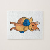 Fox as Boxer mit Boxhandschuhen Puzzle (Horizontal)