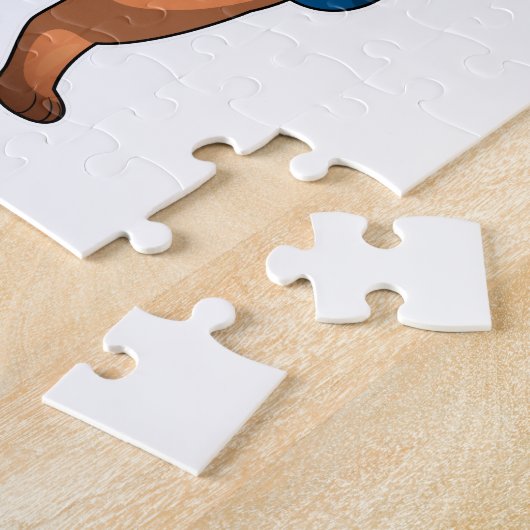 Fox as Boxer mit Boxhandschuhen Puzzle (Seite)