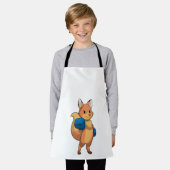 Fox as Boxer mit Boxhandschuhen Schürze (Getragen)