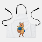 Fox as Boxer mit Boxhandschuhen Schürze (Vorderseite)