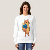 Fox as Boxer mit Boxhandschuhen Sweatshirt (Vorne ganz)