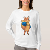 Fox as Boxer mit Boxhandschuhen T-Shirt (Vorderseite)
