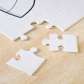 Fox as Bride mit Hochzeitskleid & Blume Wrea Puzzle (Seite)