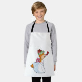 Fox as Bride mit Hochzeitskleid & Blume Wrea Schürze (Getragen)