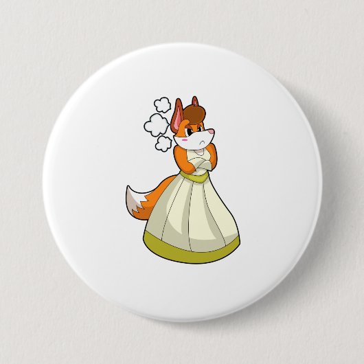 Fox as Bridge with Wedding Dress.PNG Button (Vorderseite)