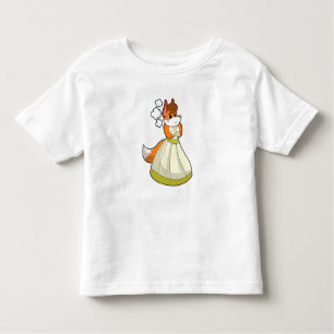 Fox as Bridge with Wedding Dress.PNG Kleinkind T-shirt