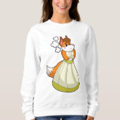 Fox as Bridge with Wedding Dress.PNG Sweatshirt (Vorderseite)