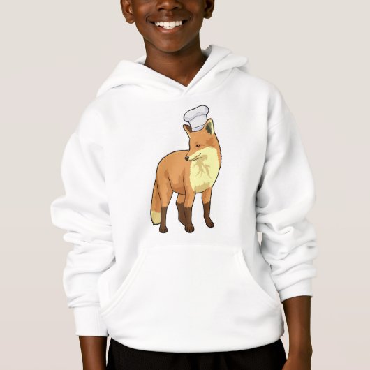 Fox as Cook mit Koch Hut Hoodie (Vorderseite)